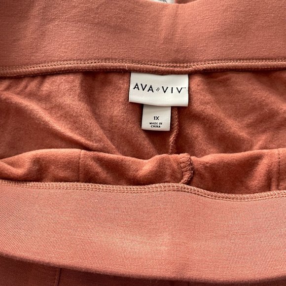 Ava & Viv Soft Stretch Fleece Lined Pants Size 1X - Picture 6 of 8